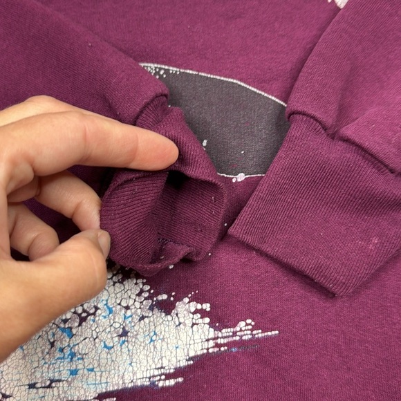 Vintage Northern Nights Burgundy Long Night Shirt XL - Picture 10 of 10